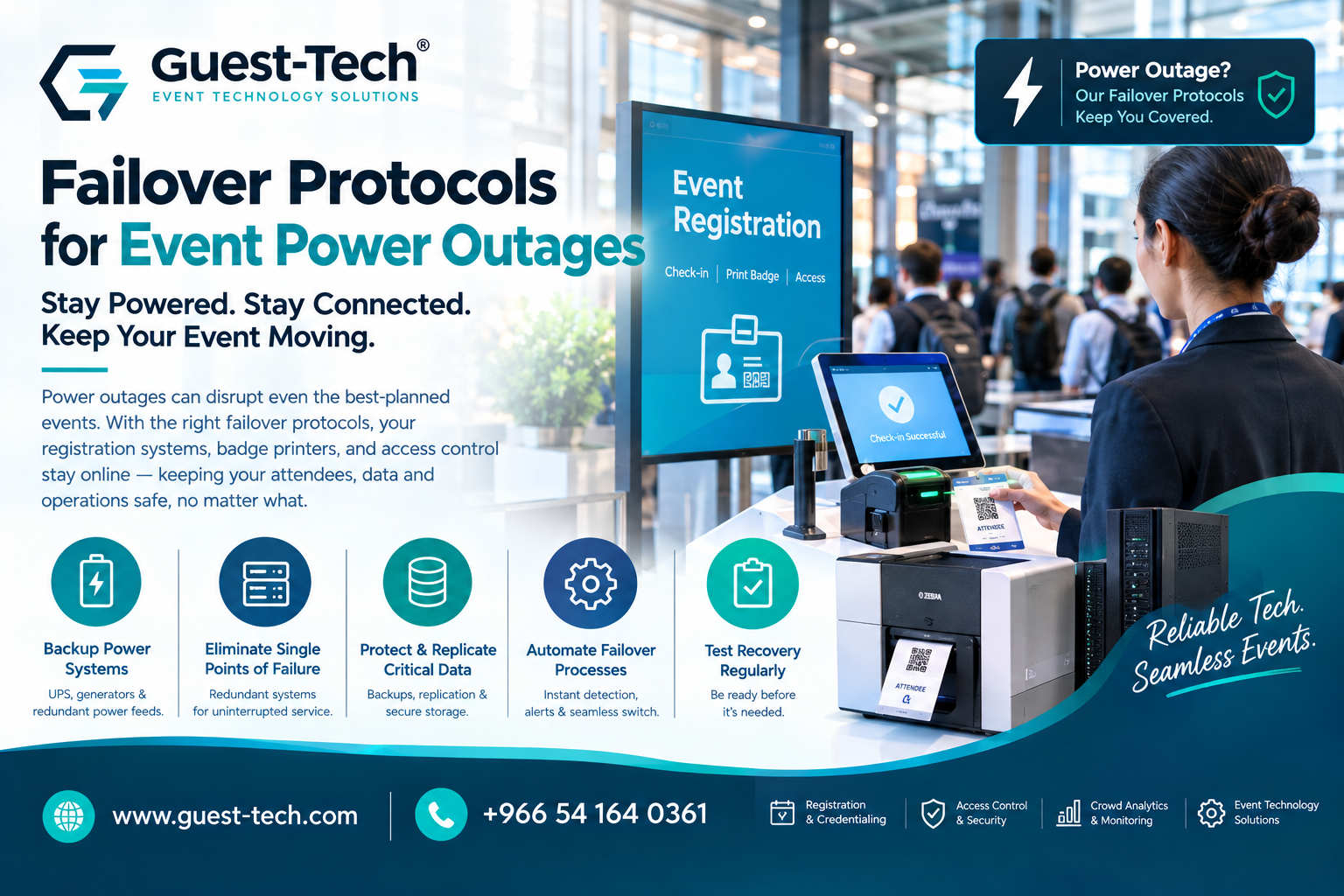 Guest-Tech Event Power Outage Failover Banner
