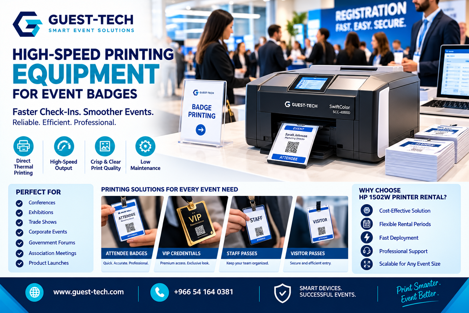 High-Speed Event Badge Printing Solutions