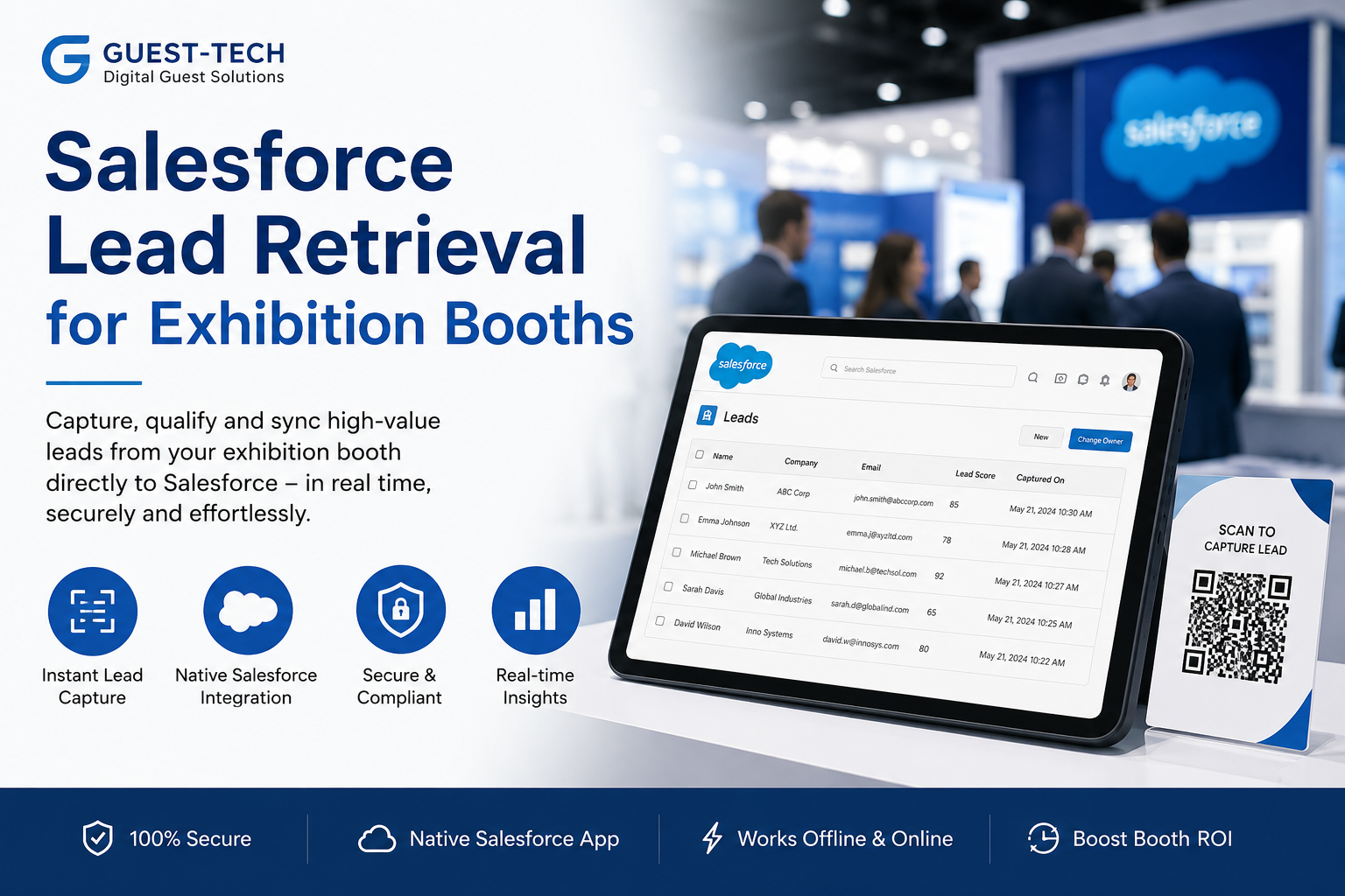 Salesforce Lead Retrieval for Exhibition Booths